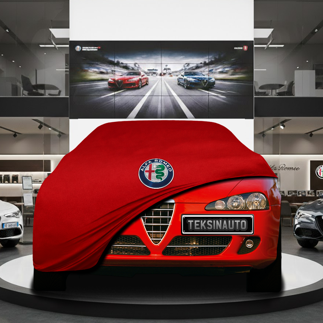 Alfa Romeo 147 Hatchback (2000-2010) Custom Fit Indoor Car Cover Soft Stretch Black Gray Blue Red Dust Protection Garage Cover Laser Cut + Bag