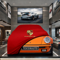 PORSCHE 911 TYPE 930 Custom Fit Indoor Car Cover Soft Stretch Black Gray Blue Red Dust Protection Garage Cover Laser Cut + Bag
