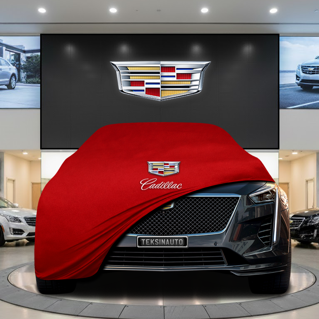 Cadillac CT4 (2019) Custom Fit Indoor Car Cover Soft Stretch Black Gray Blue Red Dust Protection Garage Cover Laser Cut + Bag