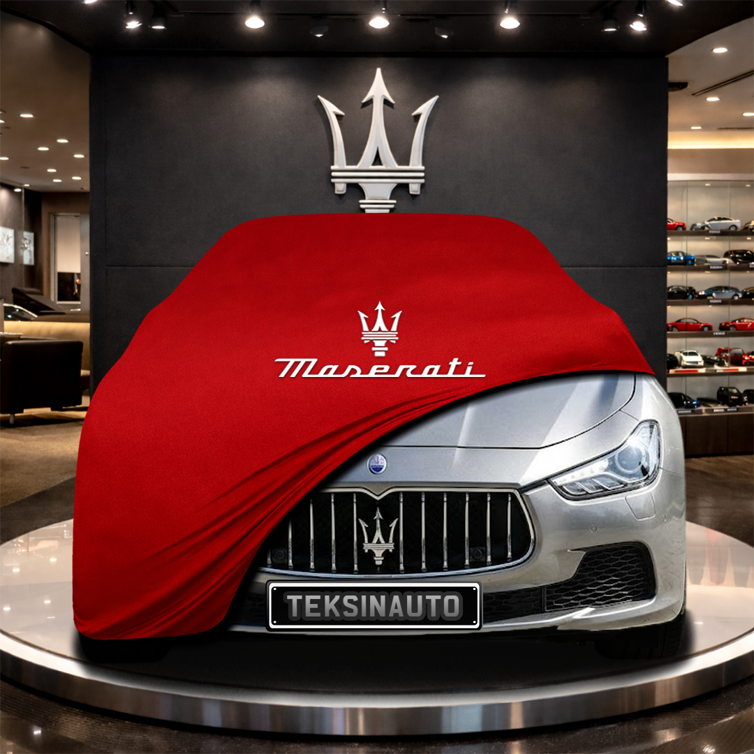 MASERATİ GHİBLİ M157 (2017-) Custom Fit Indoor Car Cover Soft Stretch Black Gray Blue Red Dust Protection Garage Cover Laser Cut + Bag