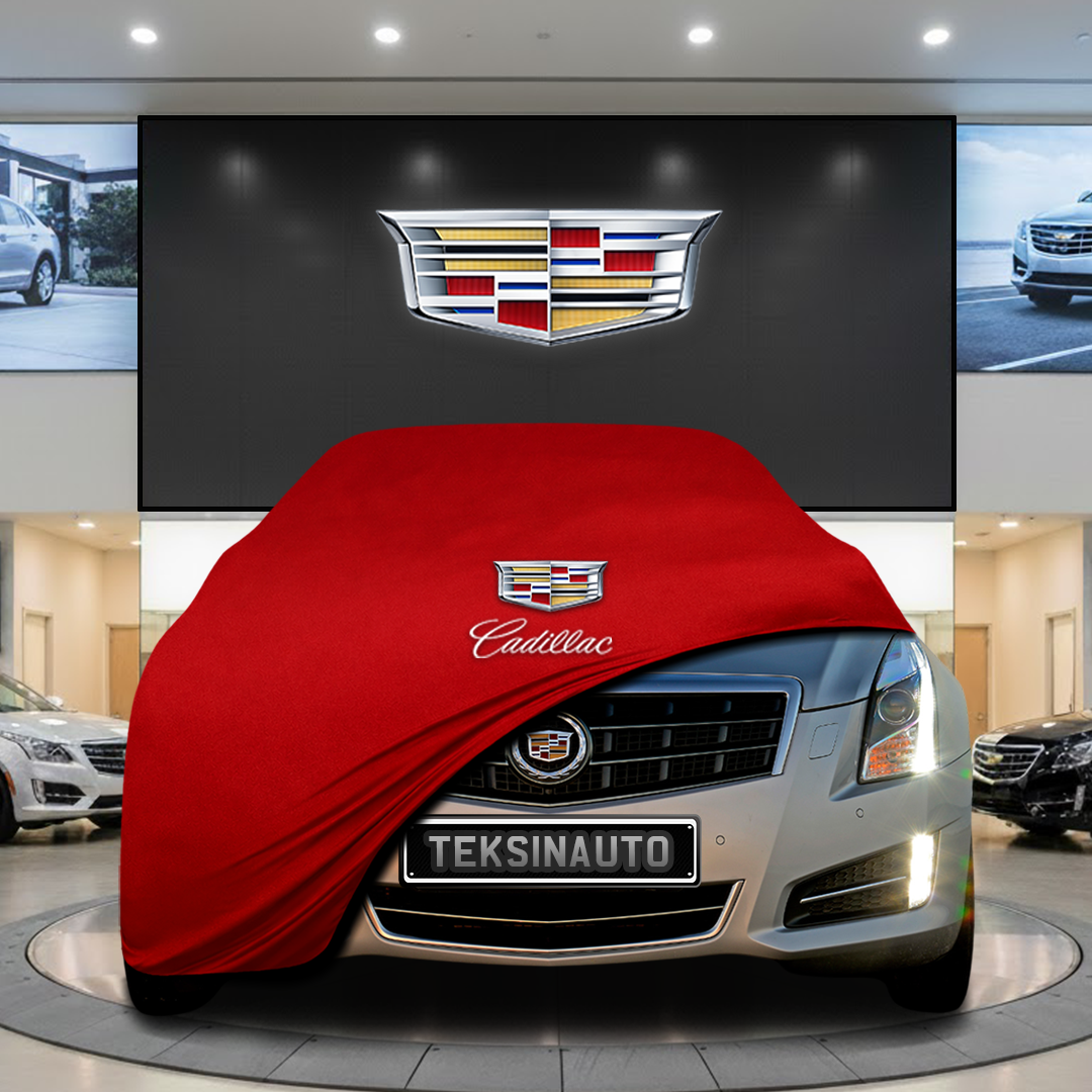 Cadillac ATS (2013-) Custom Fit Indoor Car Cover Soft Stretch Black Gray Blue Red Dust Protection Garage Cover Laser Cut + Bag
