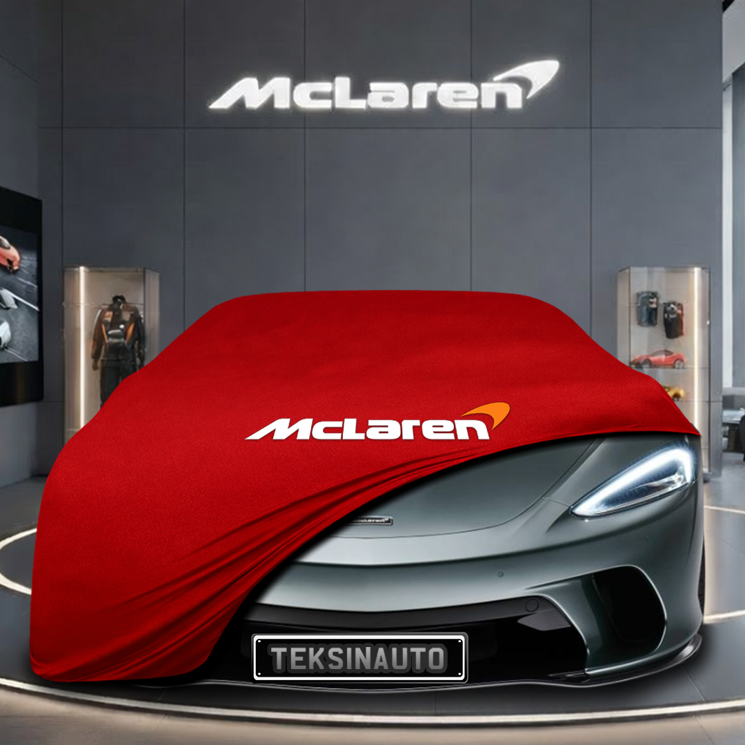 McLaren GT (2019-2023) Custom Fit Indoor Car Cover Soft Stretch Black Gray Blue Red Dust Protection Garage Cover Laser Cut + Bag