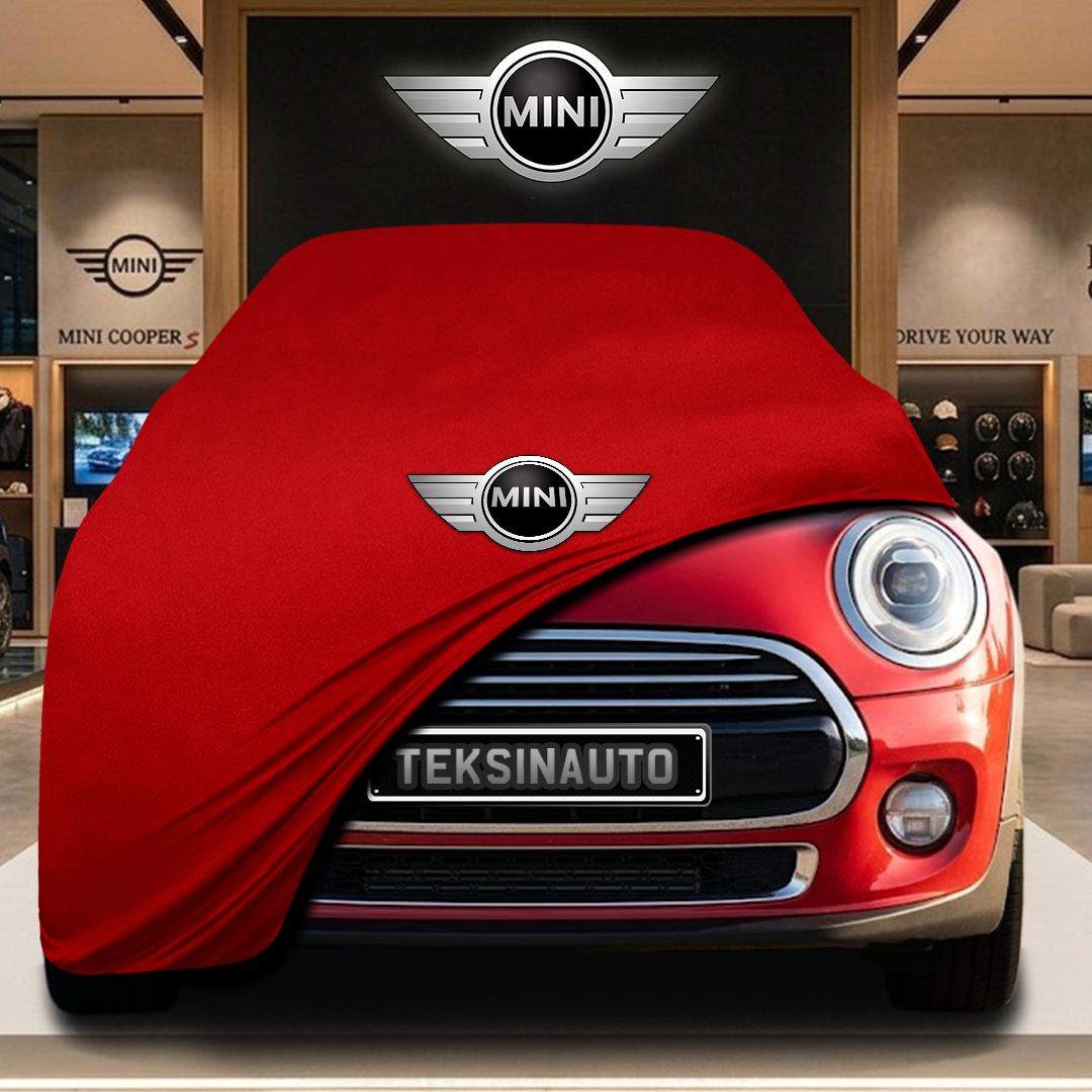 MİNİ COOPER HATCH F56 2014-2021 Custom Fit Indoor Car Cover Soft Stretch Black Gray Blue Red Dust Protection Garage Cover Laser Cut + Bag
