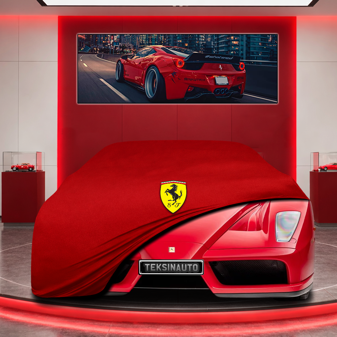 Ferrari Enzo Custom Fit Indoor Car Cover Soft Stretch Black Gray Blue Red Dust Protection Garage Cover Laser Cut + Bag
