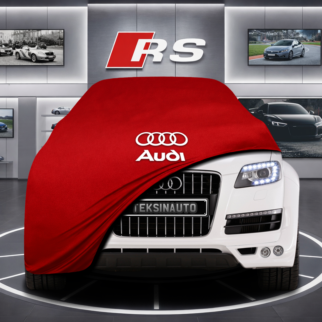 AUDİ Q7 4L Custom Fit Indoor Car Cover Soft Stretch Black Gray Blue Red Dust Protection Garage Cover Laser Cut + Bag