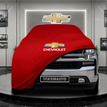 CHEVROLET SİLVERADO 4 1500 DOUBLE CAB (2018-) Custom Fit Indoor Car Cover Soft Stretch Black Gray Blue Red Dust Protection Garage Cover Laser Cut + Bag