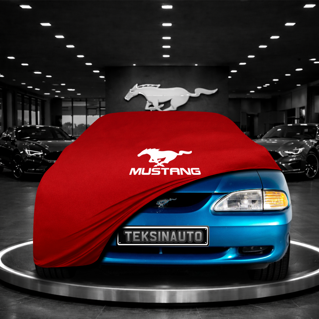 MUSTANG 4 1994-2004 Custom Fit Indoor Car Cover Soft Stretch Black Gray Blue Red Dust Protection Garage Cover Laser Cut + Bag