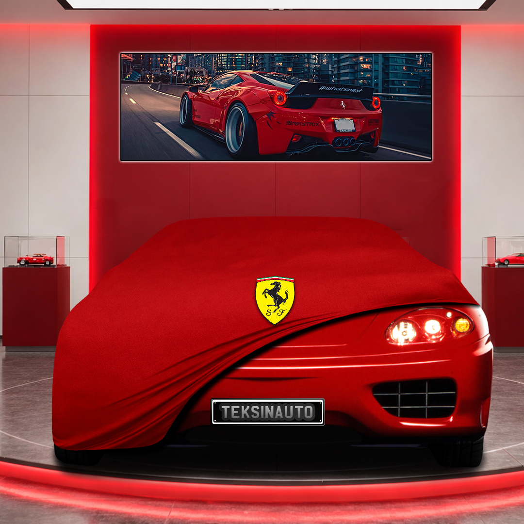 Ferrari 360 Modena Custom Fit Indoor Car Cover Soft Stretch Black Gray Blue Red Dust Protection Garage Cover Laser Cut + Bag