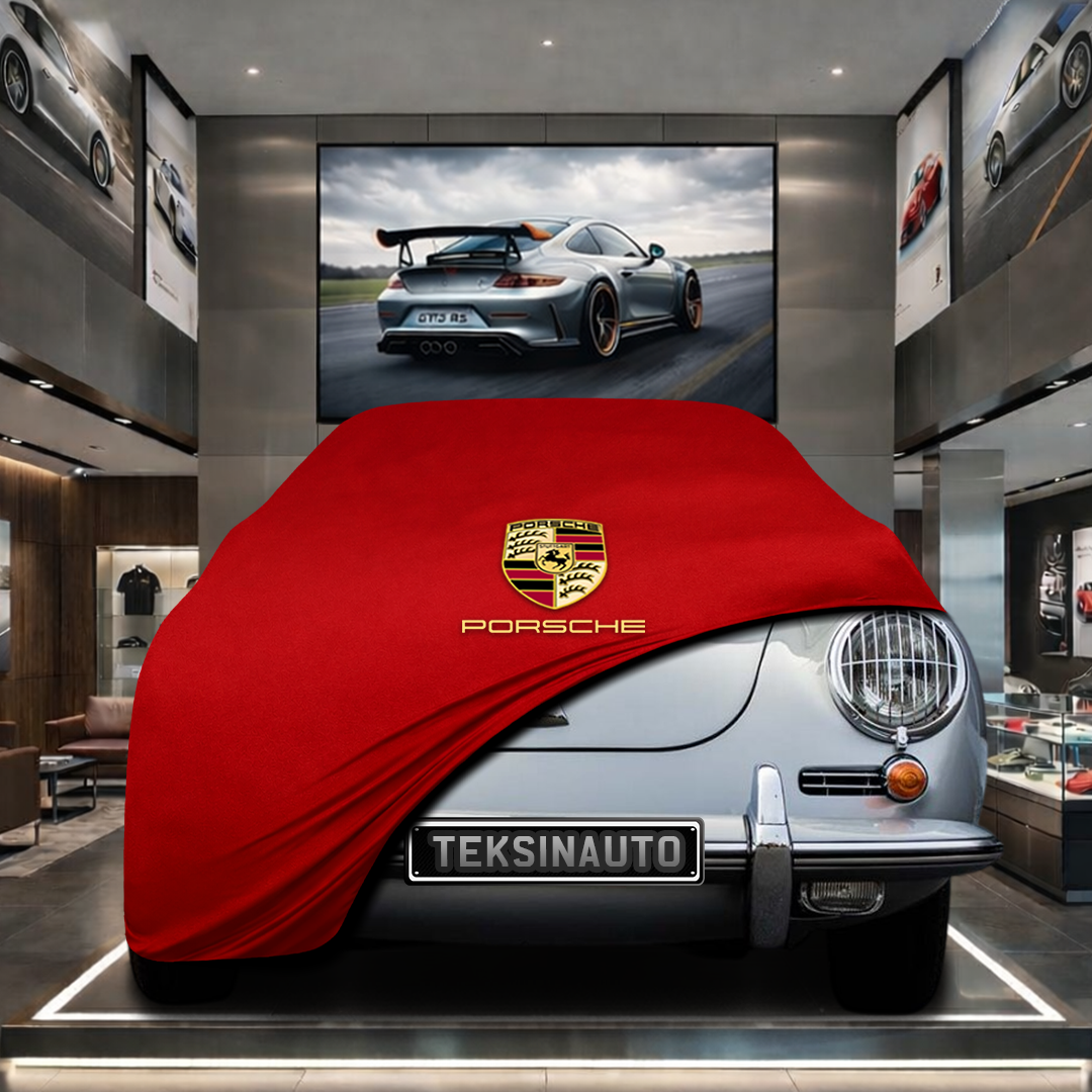 PORSCHE 356 1948-1955 Custom Fit Indoor Car Cover Soft Stretch Black Gray Blue Red Dust Protection Garage Cover Laser Cut + Bag