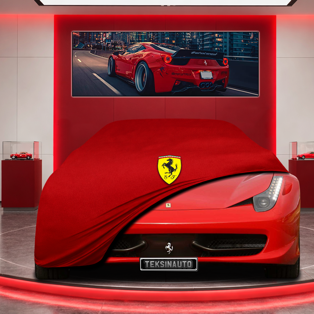 Ferrari 458 Custom Fit Indoor Car Cover Soft Stretch Black Gray Blue Red Dust Protection Garage Cover Laser Cut + Bag