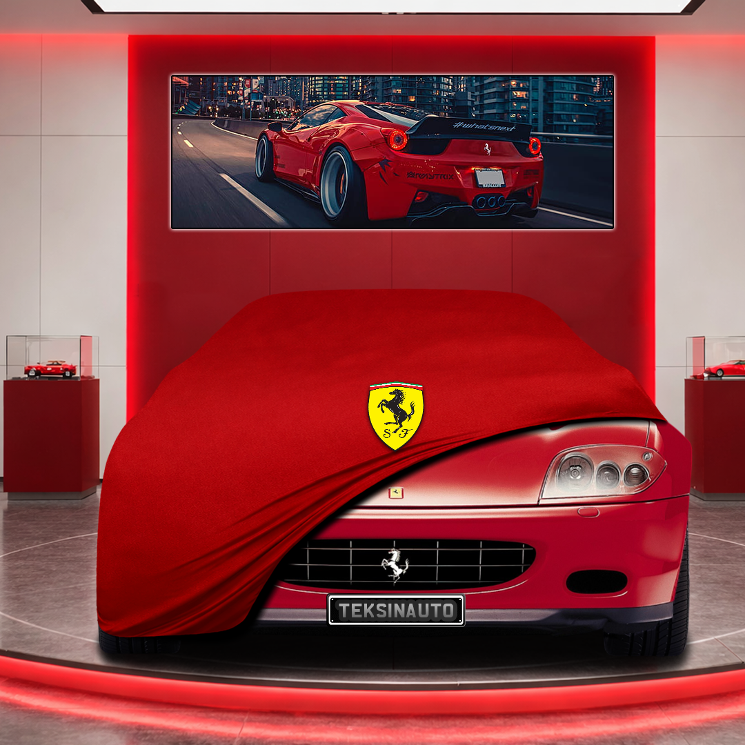 Ferrari 575 M Marenello Custom Fit Indoor Car Cover Soft Stretch Black Gray Blue Red Dust Protection Garage Cover Laser Cut + Bag