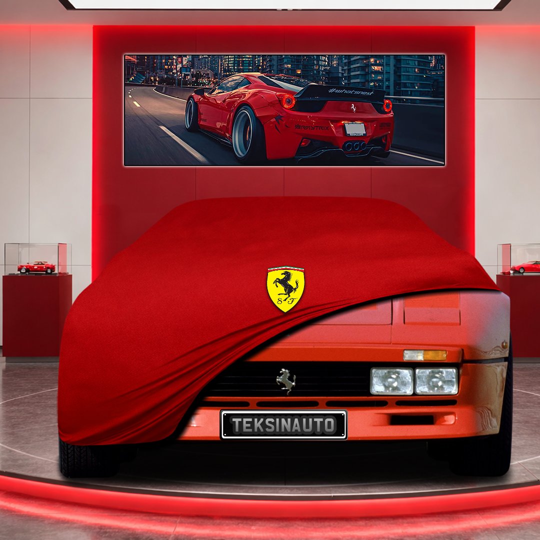 Ferrari 288 Custom Fit Indoor Car Cover Soft Stretch Black Gray Blue Red Dust Protection Garage Cover Laser Cut + Bag