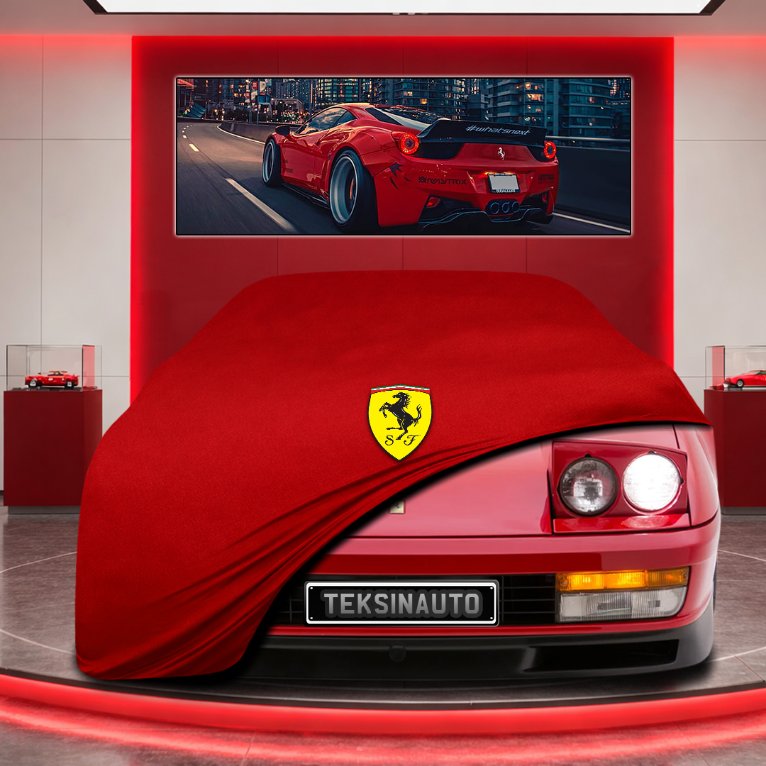 Ferrari Testarossa Custom Fit Indoor Car Cover Soft Stretch Black Gray Blue Red Dust Protection Garage Cover Laser Cut + Bag