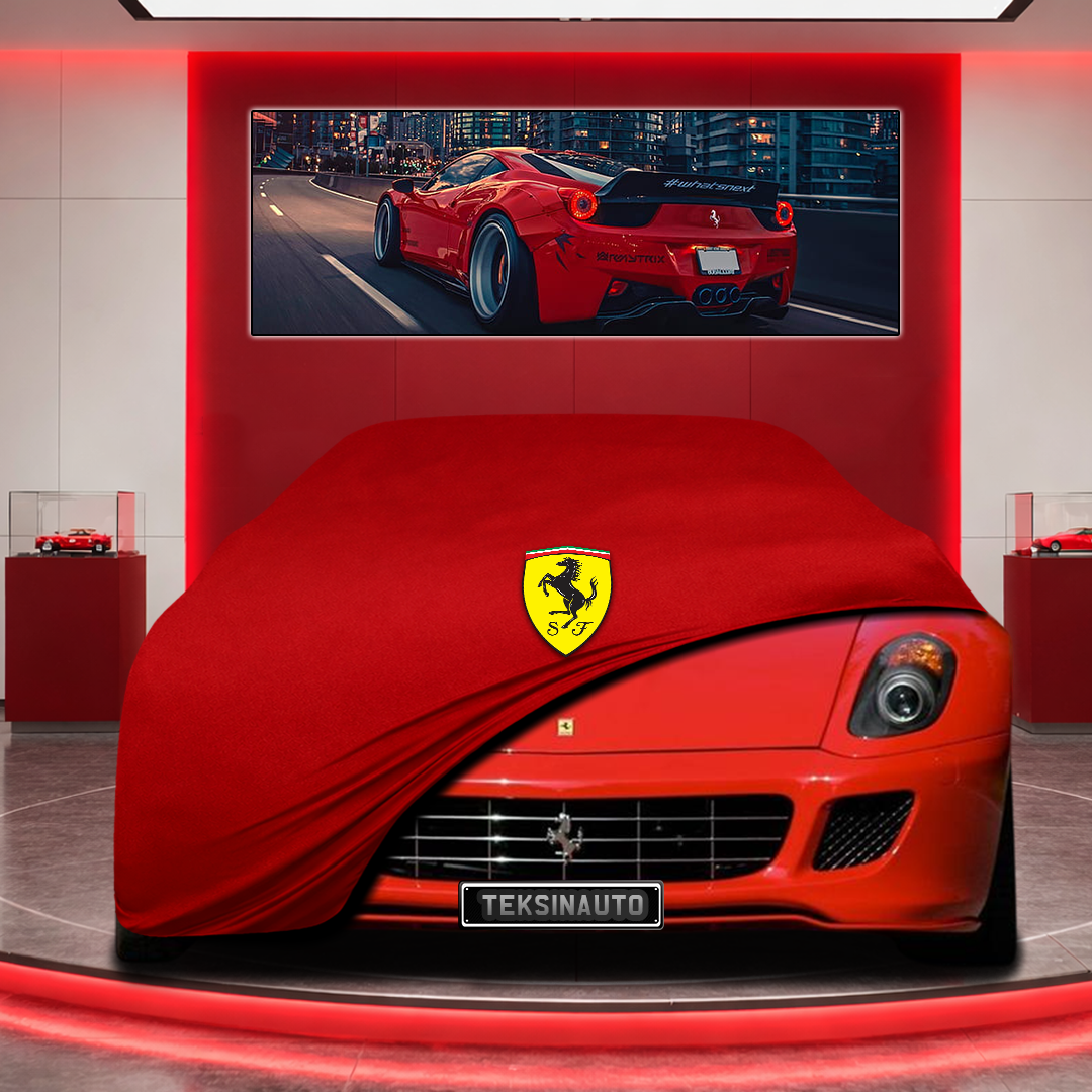 Ferrari 599 Custom Fit Indoor Car Cover Soft Stretch Black Gray Blue Red Dust Protection Garage Cover Laser Cut + Bag