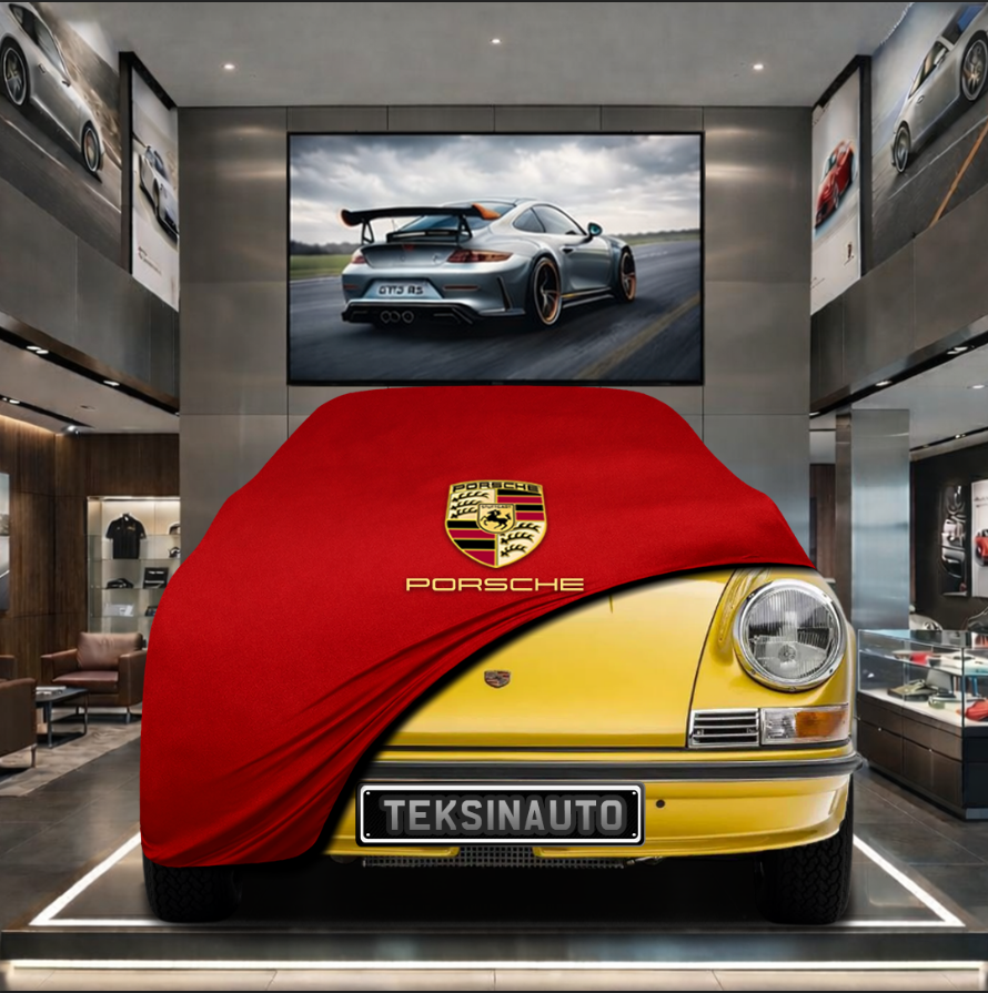 PORSCHE 911 COUPE (G) 1973-1989 Custom Fit Indoor Car Cover Soft Stretch Black Gray Blue Red Dust Protection Garage Cover Laser Cut + Bag