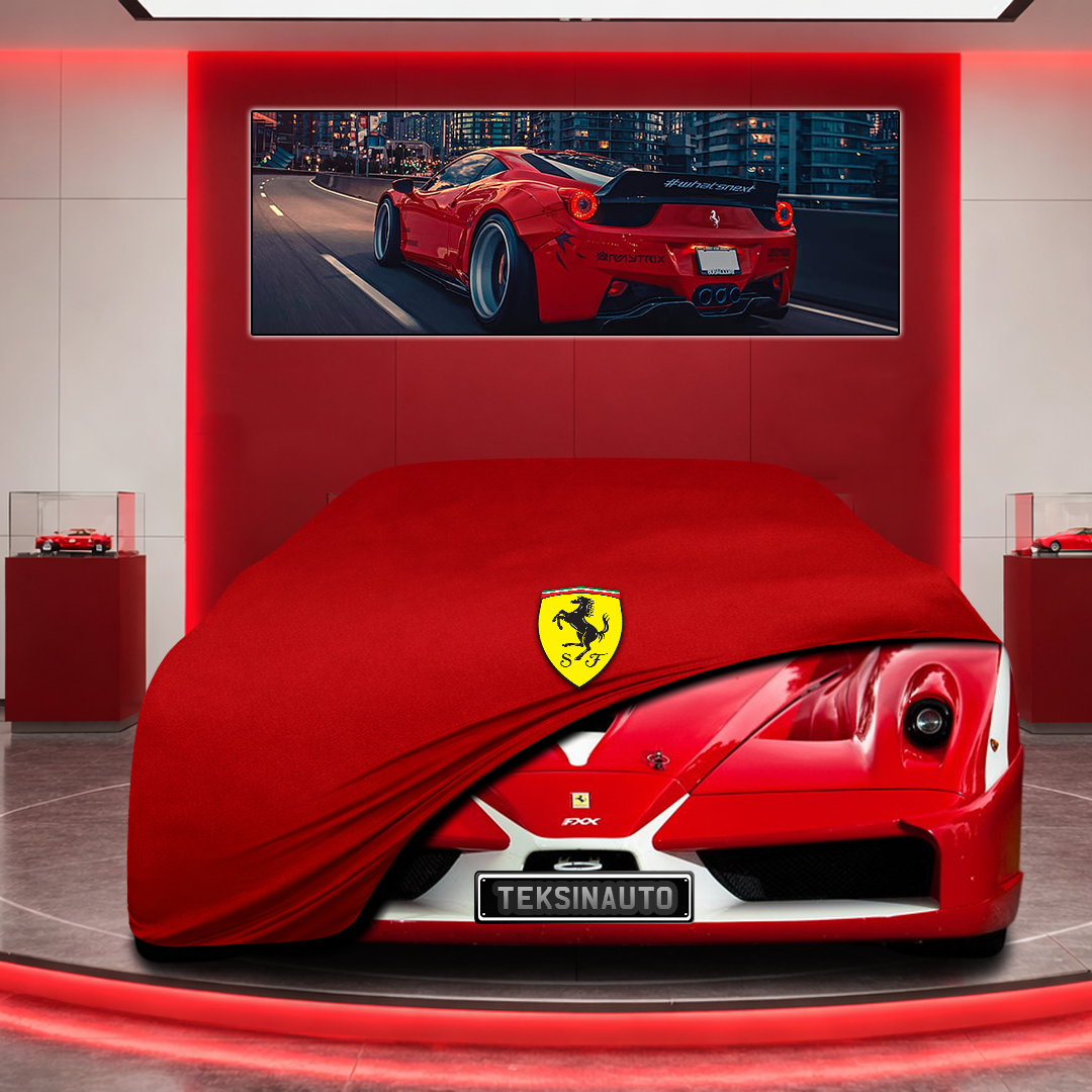 Ferrari FXX Custom Fit Indoor Car Cover Soft Stretch Black Gray Blue Red Dust Protection Garage Cover Laser Cut + Bag