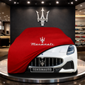 MASERATİ GRANCABRİO M189 (2024-) Custom Fit Indoor Car Cover Soft Stretch Black Gray Blue Red Dust Protection Garage Cover Laser Cut + Bag