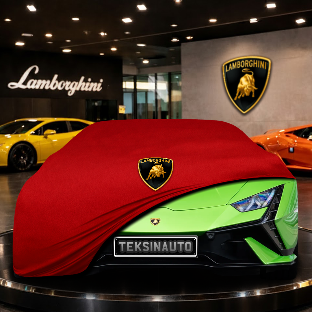 Lamborghini Huracan Tecnica (2022-) Custom Fit Indoor Car Cover Soft Stretch Black Gray Blue Red Dust Protection Garage Cover Laser Cut + Bag