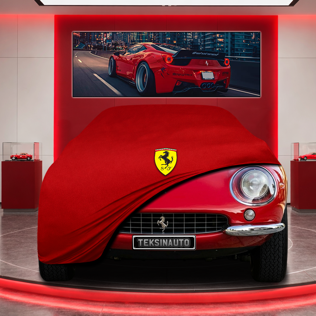 Ferrari 275 Custom Fit Indoor Car Cover Soft Stretch Black Gray Blue Red Dust Protection Garage Cover Laser Cut + Bag