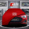 AUDİ A3 8Y Custom Fit Indoor Car Cover Soft Stretch Black Gray Blue Red Dust Protection Garage Cover Laser Cut + Bag