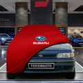 Subaru Legacy 1 (1989 - 1993)  Custom Fit Indoor Car Cover Soft Stretch Black Gray Blue Red Dust Protection Garage Cover Laser Cut + Bag