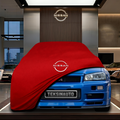 NİSSAN R34 Custom Fit Indoor Car Cover Soft Stretch Black Gray Blue Red Dust Protection Garage Cover Laser Cut + Bag