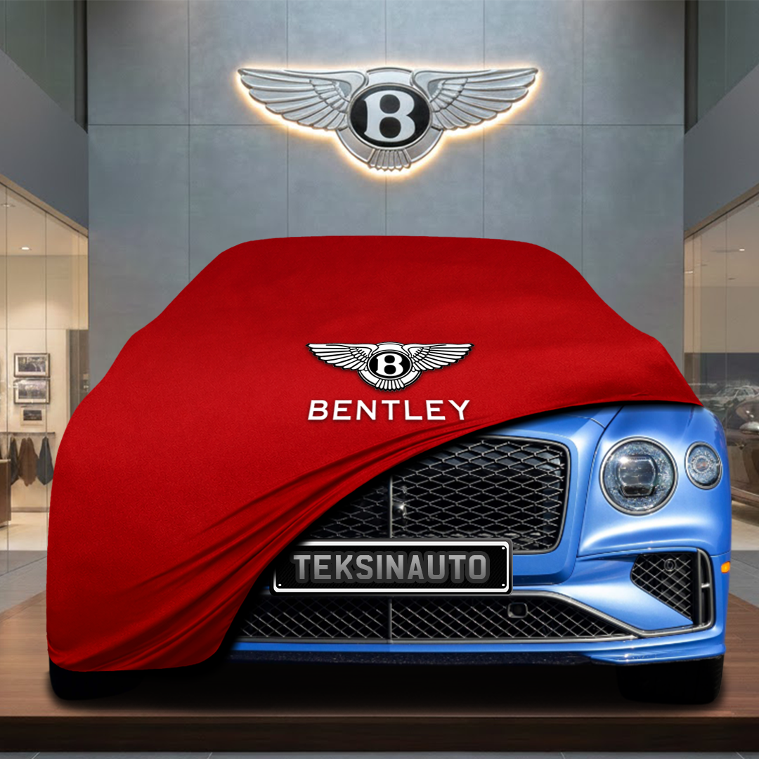 BENTLEY FLYİNG SPUR 4 2024- Custom Fit Indoor Car Cover Soft Stretch Black Gray Blue Red Dust Protection Garage Cover Laser Cut + Bag