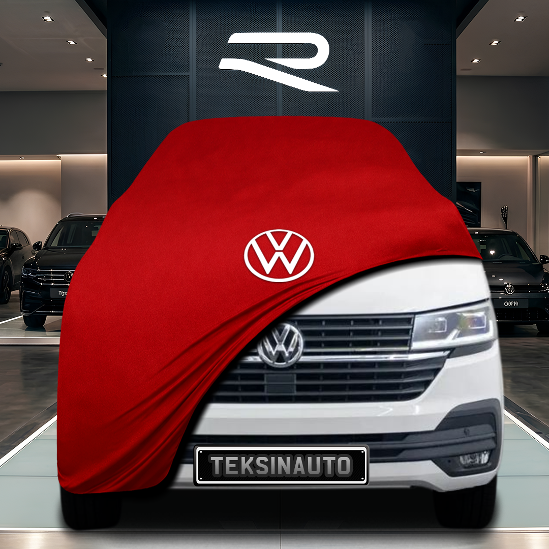 Volkswagen Transporter T6 (2015-2023) Custom Fit Indoor Car Cover Soft Stretch Black Gray Blue Red Dust Protection Garage Cover Laser Cut + BagColor