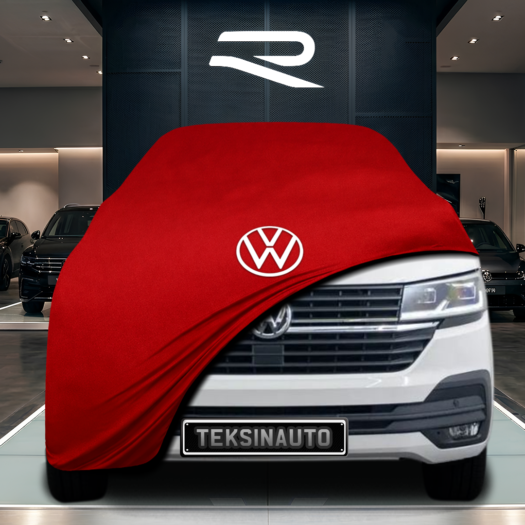 Volkswagen Caravelle T6 (2015-2019) Custom Fit Indoor Car Cover Soft Stretch Black Gray Blue Red Dust Protection Garage Cover Laser Cut + Bag