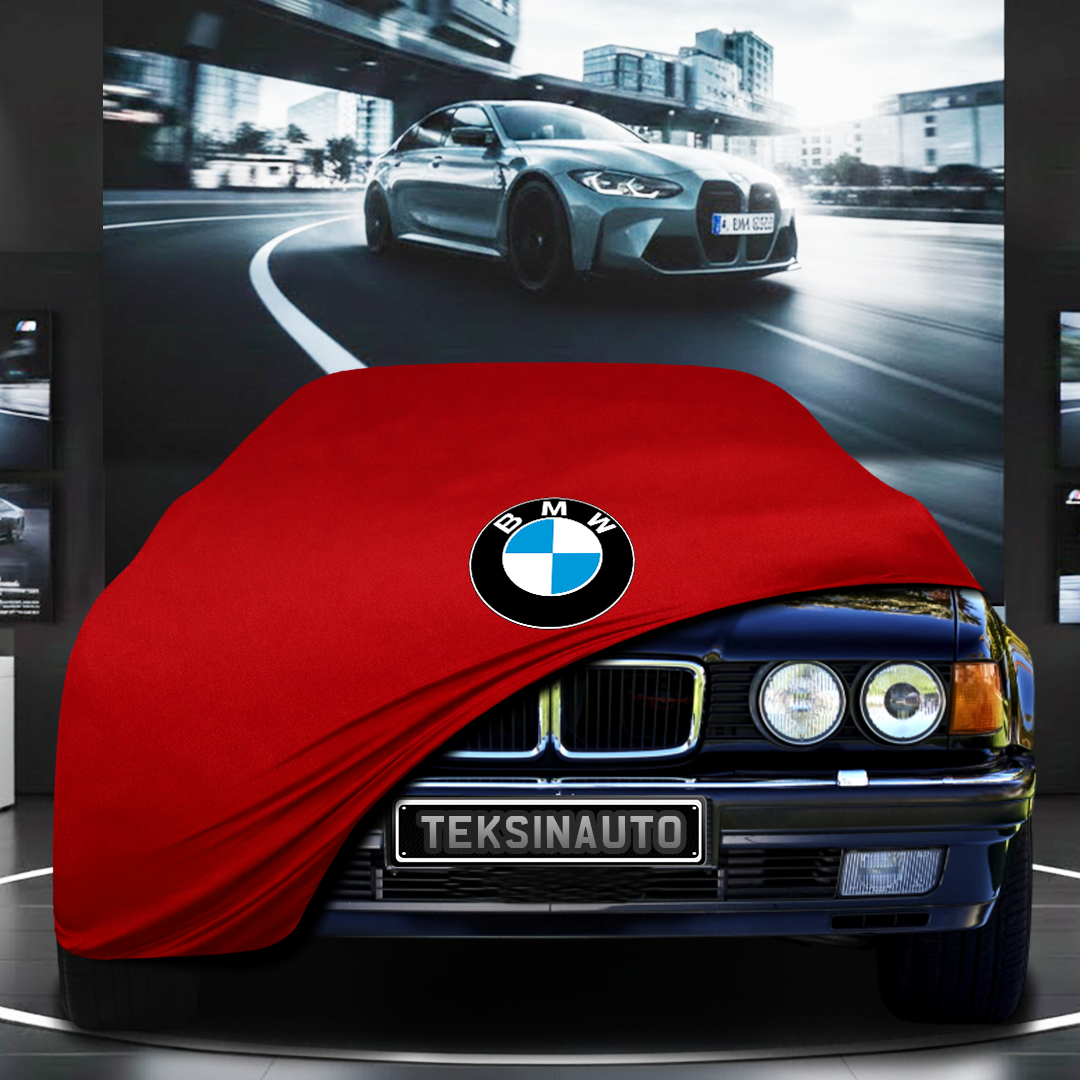 BMW 7 E32 (1986-1994) Custom Fit Indoor Car Cover Soft Stretch Black Gray Blue Red Dust Protection Garage Cover Laser Cut + Bag