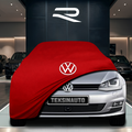 Volkswagen Golf 7 (2012-2020) Custom Fit Indoor Car Cover Soft Stretch Black Gray Blue Red Dust Protection Garage Cover Laser Cut + Bag