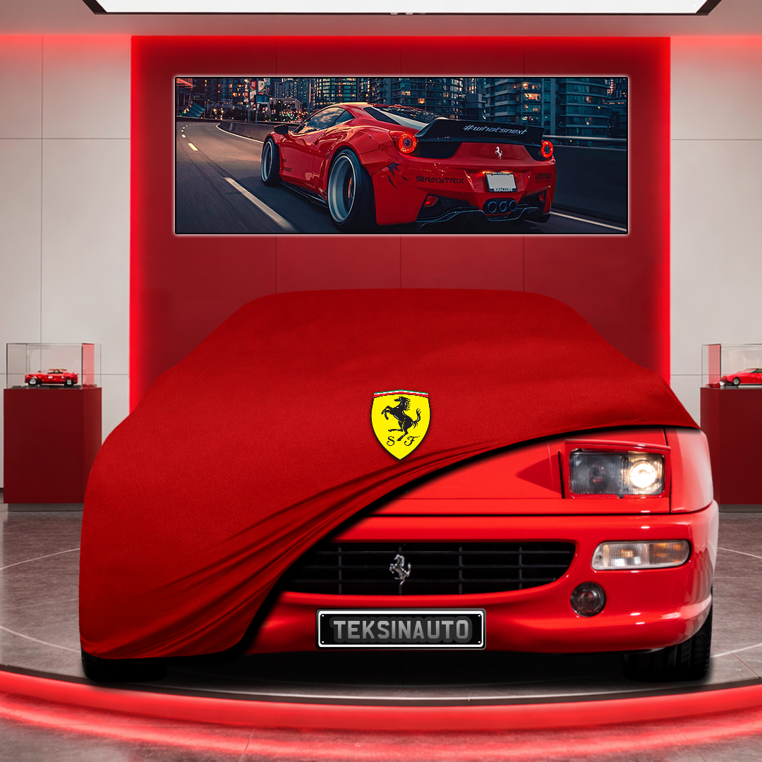 Ferrari F355 Custom Fit Indoor Car Cover Soft Stretch Black Gray Blue Red Dust Protection Garage Cover Laser Cut + Bag