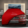 Jaguar X-TYPE Custom Fit Indoor Car Cover Soft Stretch Black Gray Blue Red Dust Protection Garage Cover Laser Cut + Bag