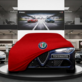 Alfa Romeo Giulia Sedan (2016-) Custom Fit Indoor Car Cover Soft Stretch Black Gray Blue Red Dust Protection Garage Cover Laser Cut + Bag