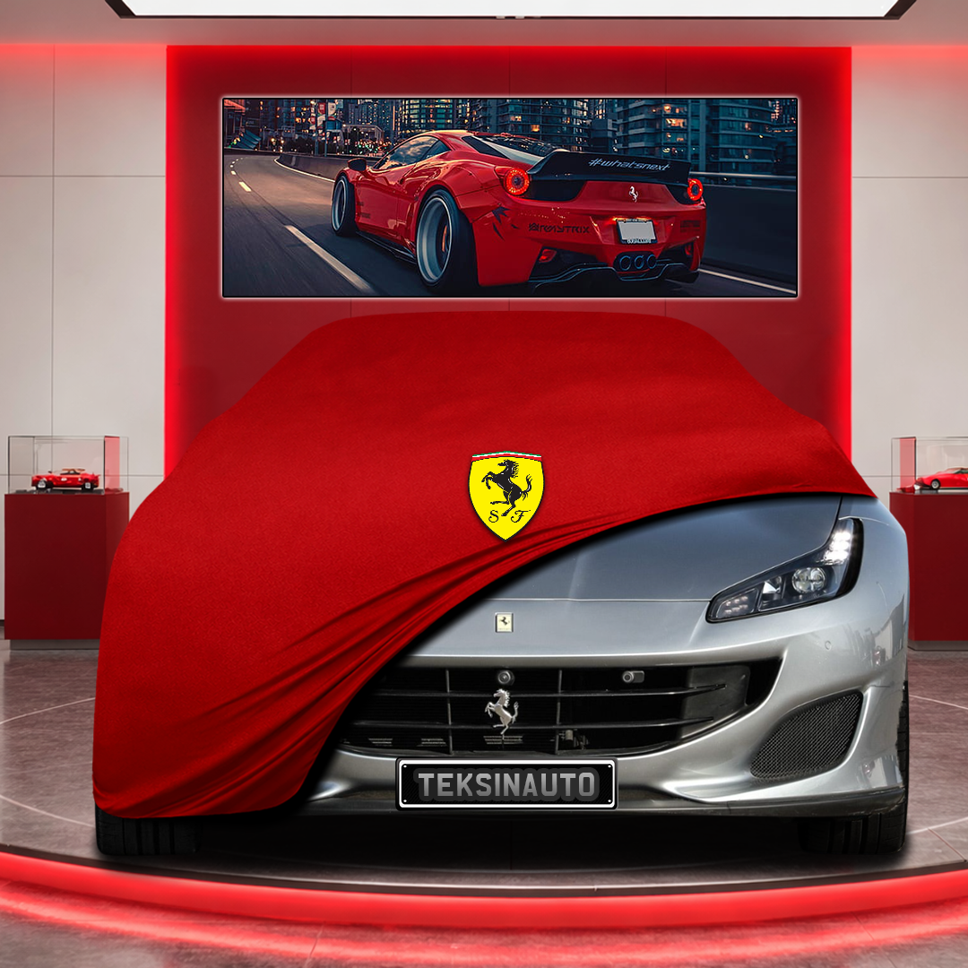 Ferrari Portofino Custom Fit Indoor Car Cover Soft Stretch Black Gray Blue Red Dust Protection Garage Cover Laser Cut + Bag