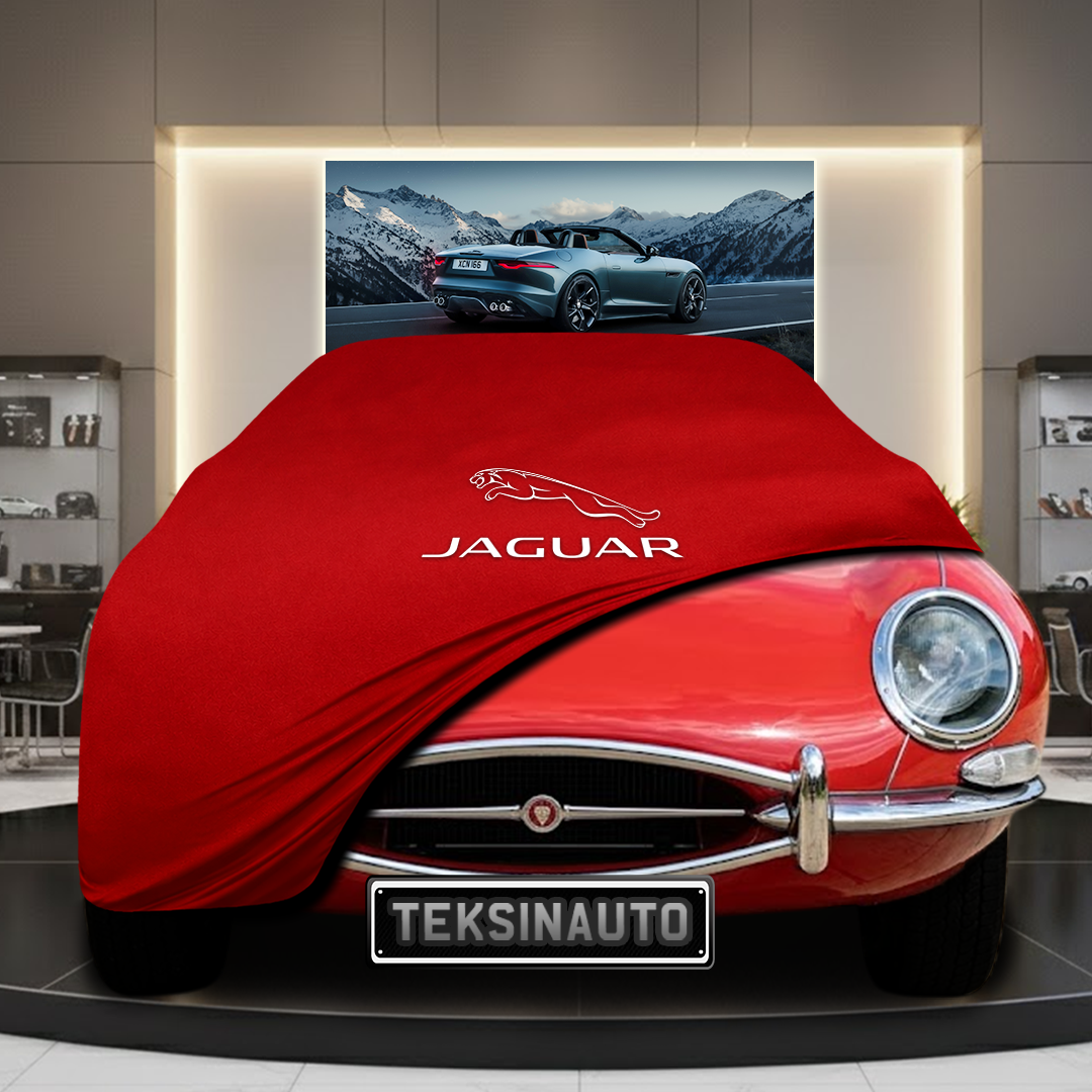 JAGUAR E-TYPE 1961-1975 Custom Fit Indoor Car Cover Soft Stretch Black Gray Blue Red Dust Protection Garage Cover Laser Cut + Bag