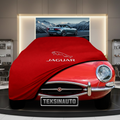 JAGUAR E-TYPE 1961-1975 Custom Fit Indoor Car Cover Soft Stretch Black Gray Blue Red Dust Protection Garage Cover Laser Cut + Bag
