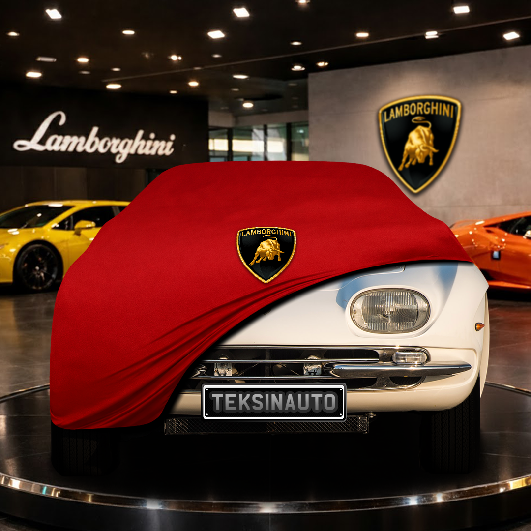 Lamborghini 350 GT (1964-1967) Indoor Car Cover Custom Fit, Black, Gray, Blue, Red Color