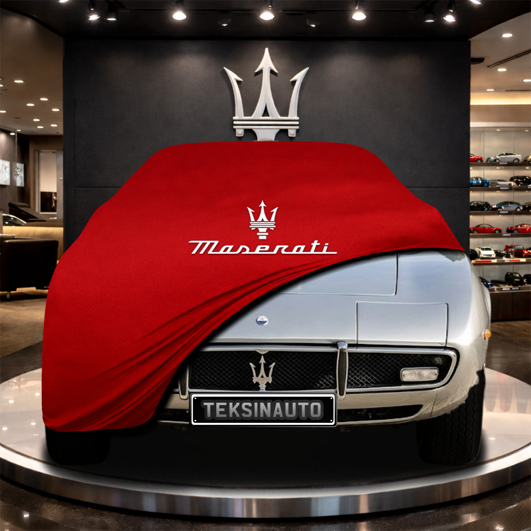 MASERATİ GHİBLİ AM115 (1967-1973) Custom Fit Indoor Car Cover Soft Stretch Black Gray Blue Red Dust Protection Garage Cover Laser Cut + Bag
