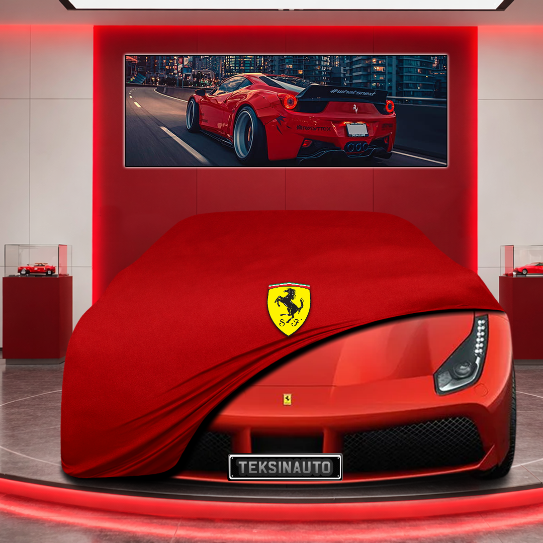 Ferrari 488 Custom Fit Indoor Car Cover Soft Stretch Black Gray Blue Red Dust Protection Garage Cover Laser Cut + Bag