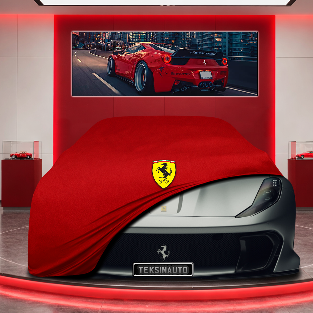 Ferrari 812 Competizione Custom Fit Indoor Car Cover Soft Stretch Black Gray Blue Red Dust Protection Garage Cover Laser Cut + Bag