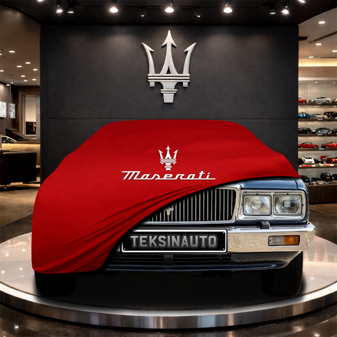 MASERATİ QUATTROPORTE (1978-1988) Custom Fit Indoor Car Cover Soft Stretch Black Gray Blue Red Dust Protection Garage Cover Laser Cut + Bag
