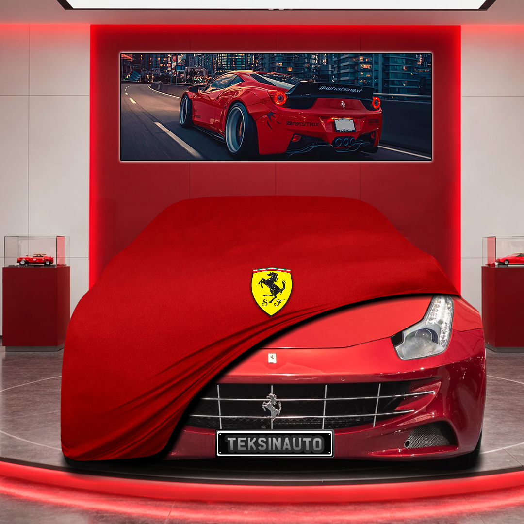 Ferrari FF Custom Fit Indoor Car Cover Soft Stretch Black Gray Blue Red Dust Protection Garage Cover Laser Cut + Bag