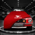 Ford Mustang 2 (1974-1978) Custom Fit Indoor Car Cover Soft Stretch Black Gray Blue Red Dust Protection Garage Cover Laser Cut + Bag