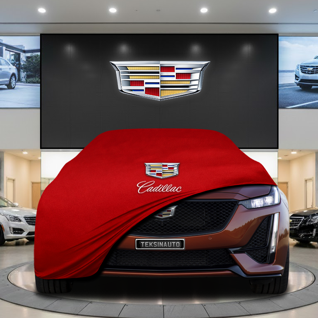 Cadillac CT5 (2019) Custom Fit Indoor Car Cover Soft Stretch Black Gray Blue Red Dust Protection Garage Cover Laser Cut + Bag