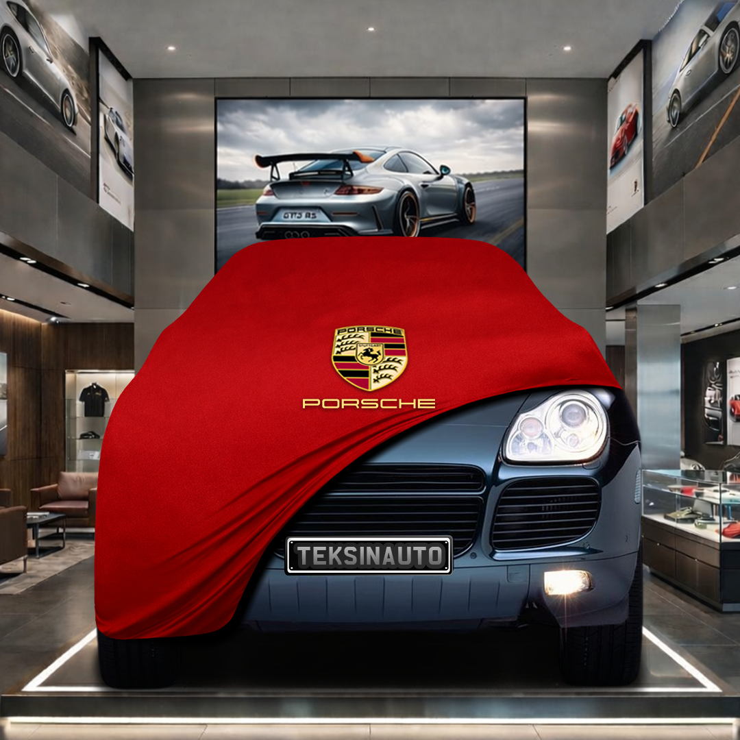 Porsche Cayenne 955 (2002-2010) Custom Fit Indoor Car Cover Soft Stretch Black Gray Blue Red Dust Protection Garage Cover Laser Cut + Bag