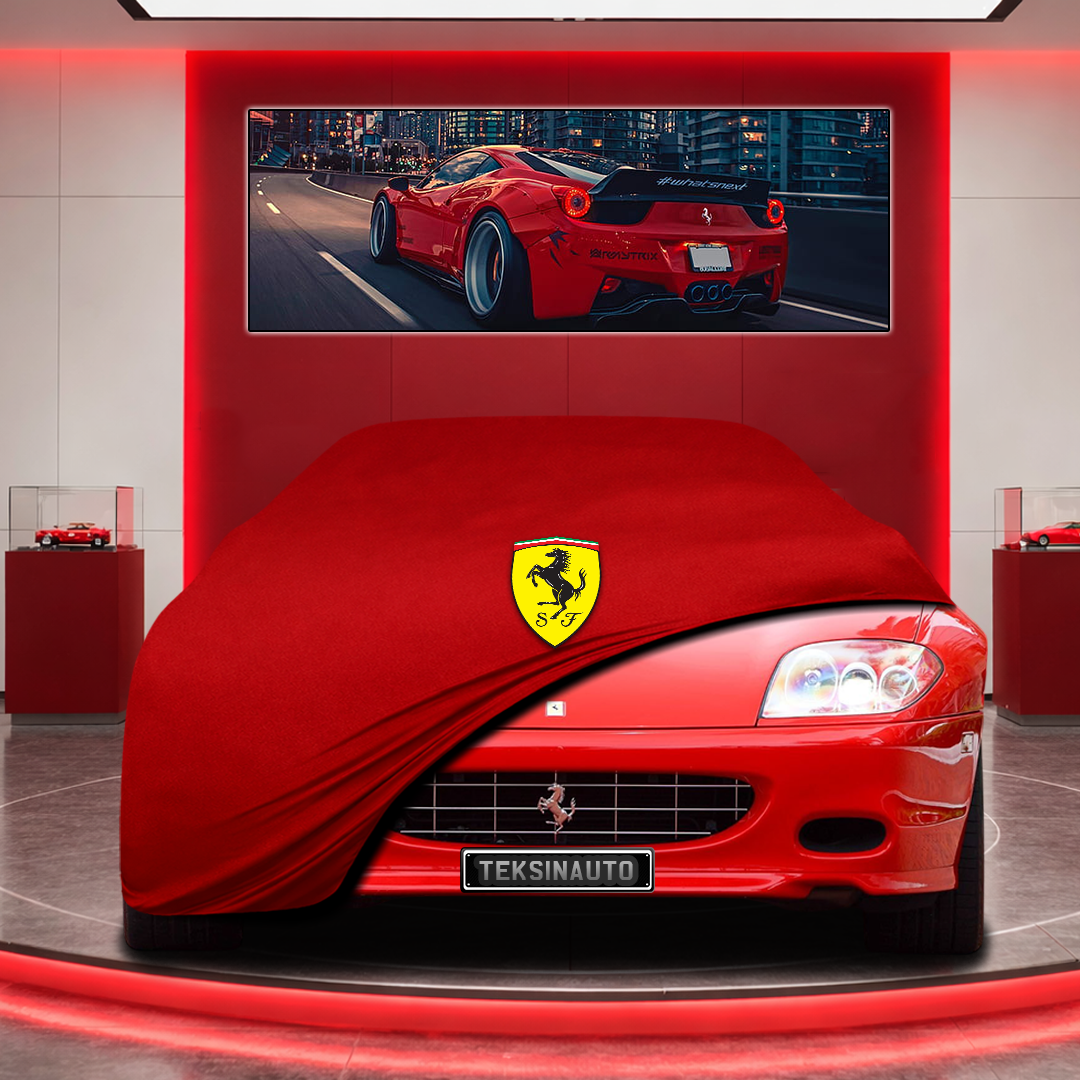 Ferrari 575 SuperAmerica Custom Fit Indoor Car Cover Soft Stretch Black Gray Blue Red Dust Protection Garage Cover Laser Cut + Bag