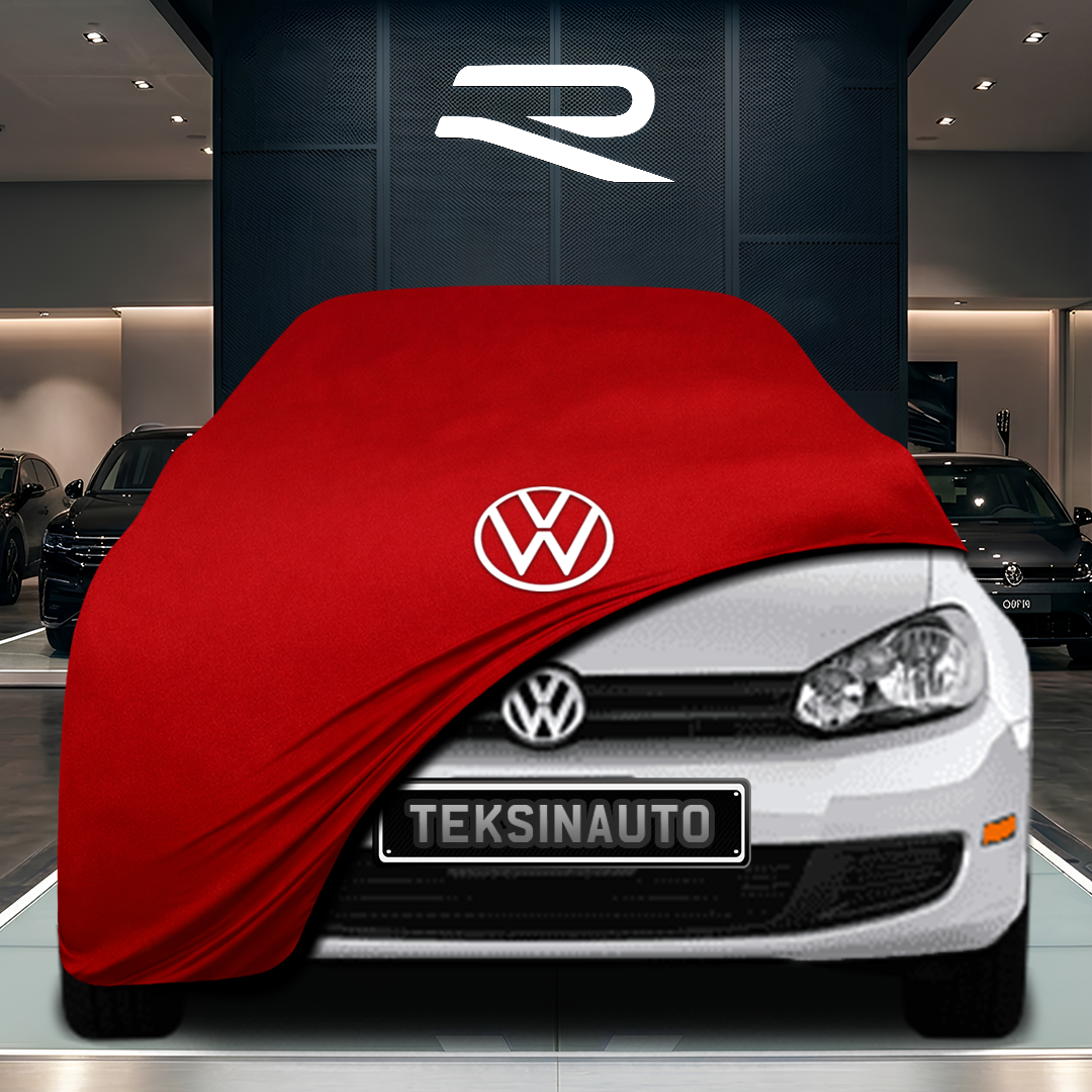 Volkswagen Golf 6 (2008-2012) Custom Fit Indoor Car Cover Soft Stretch Black Gray Blue Red Dust Protection Garage Cover Laser Cut + Bag