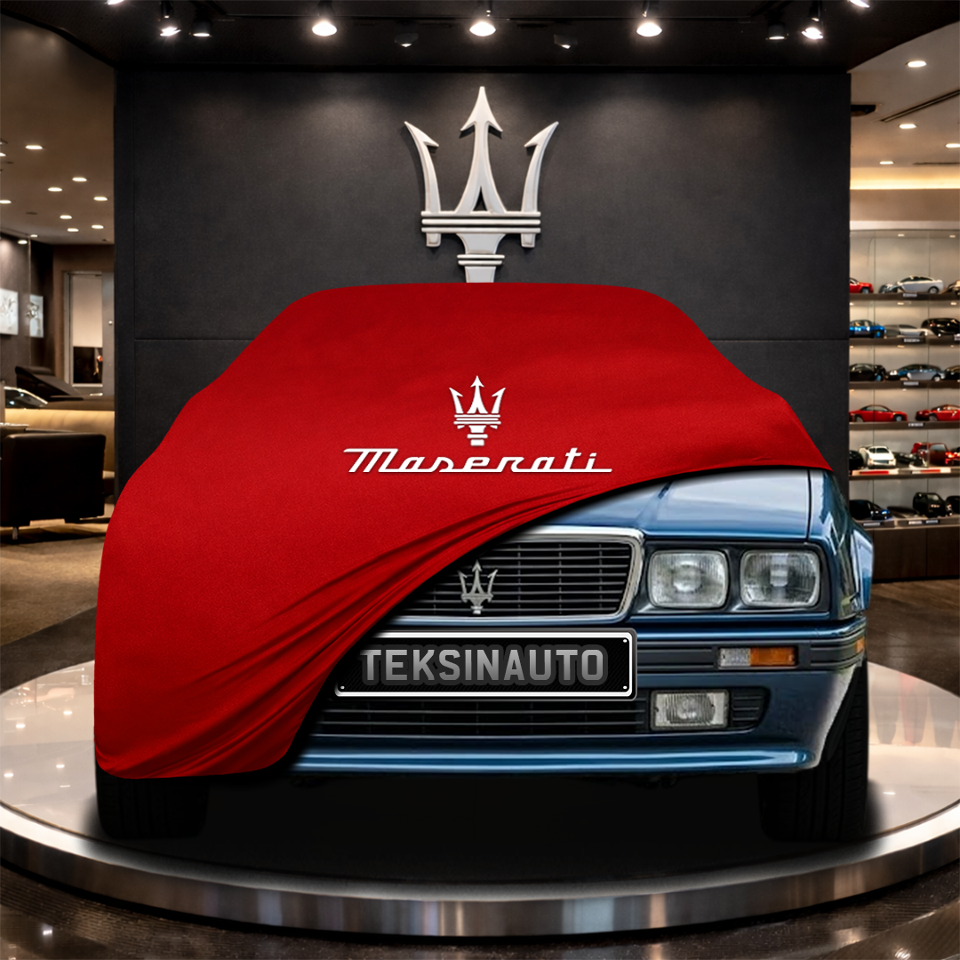 MASERATİ 228 (1986-1992) Custom Fit Indoor Car Cover Soft Stretch Black Gray Blue Red Dust Protection Garage Cover Laser Cut + Bag