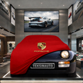 PORSCHE 968 1991-1995 Custom Fit Indoor Car Cover Soft Stretch Black Gray Blue Red Dust Protection Garage Cover Laser Cut + Bag